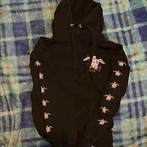 Black Hoodie with Angel Graphics